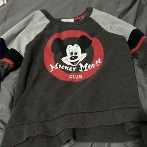 grey micky mouse club house sweater size xs